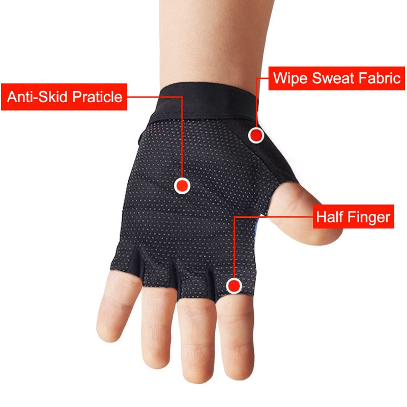 Luwint Kids Sport Gloves for Fishing Workout Cycling Training, 4-12 Yrs (Black) - Image 3
